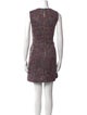 Milly Tweed Pattern Mini Dress