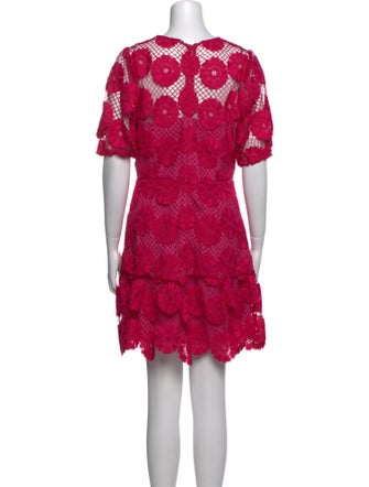 Milly Lace Pattern Mini Dress