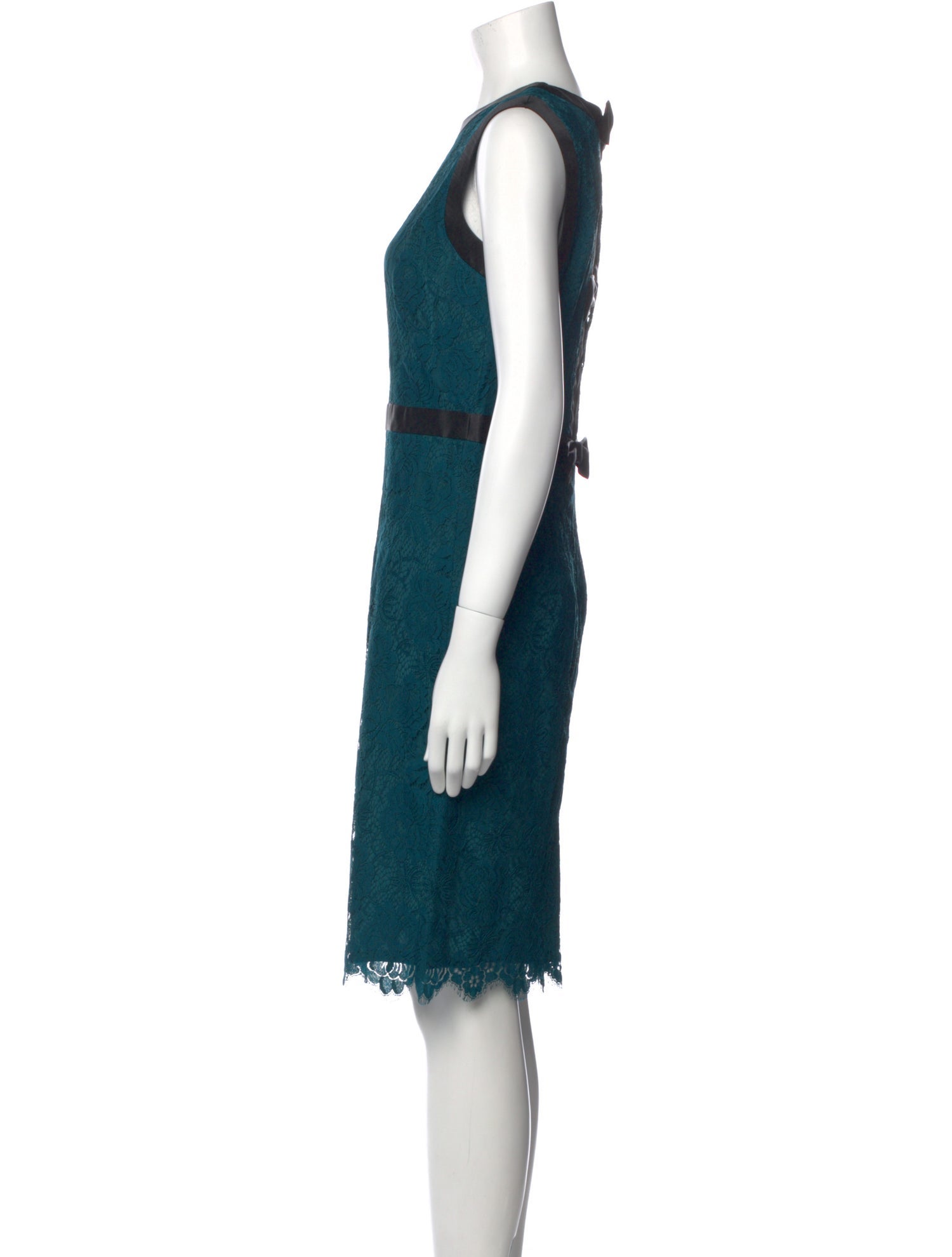 Milly Crew Neck Knee-Length Dress