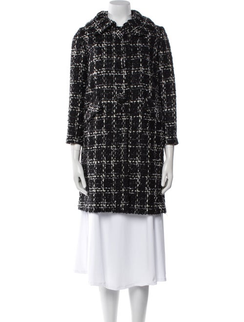 Milly Wool Tweed Pattern Coat