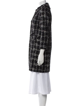 Milly Wool Tweed Pattern Coat