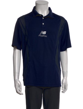 Malbon Golf X New Balance Collar Short Sleeve Polo Shirt