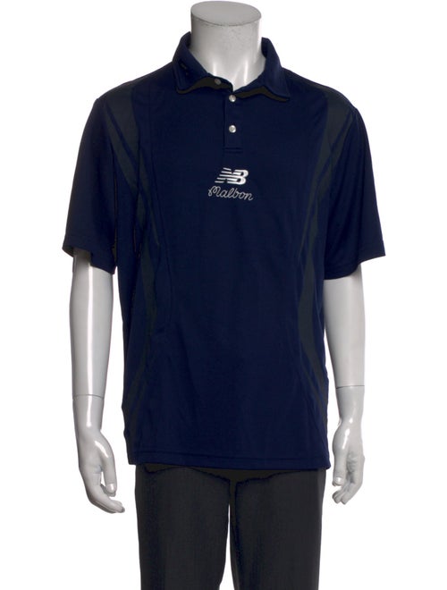 Malbon Golf X New Balance Collar Short Sleeve Polo Shirt
