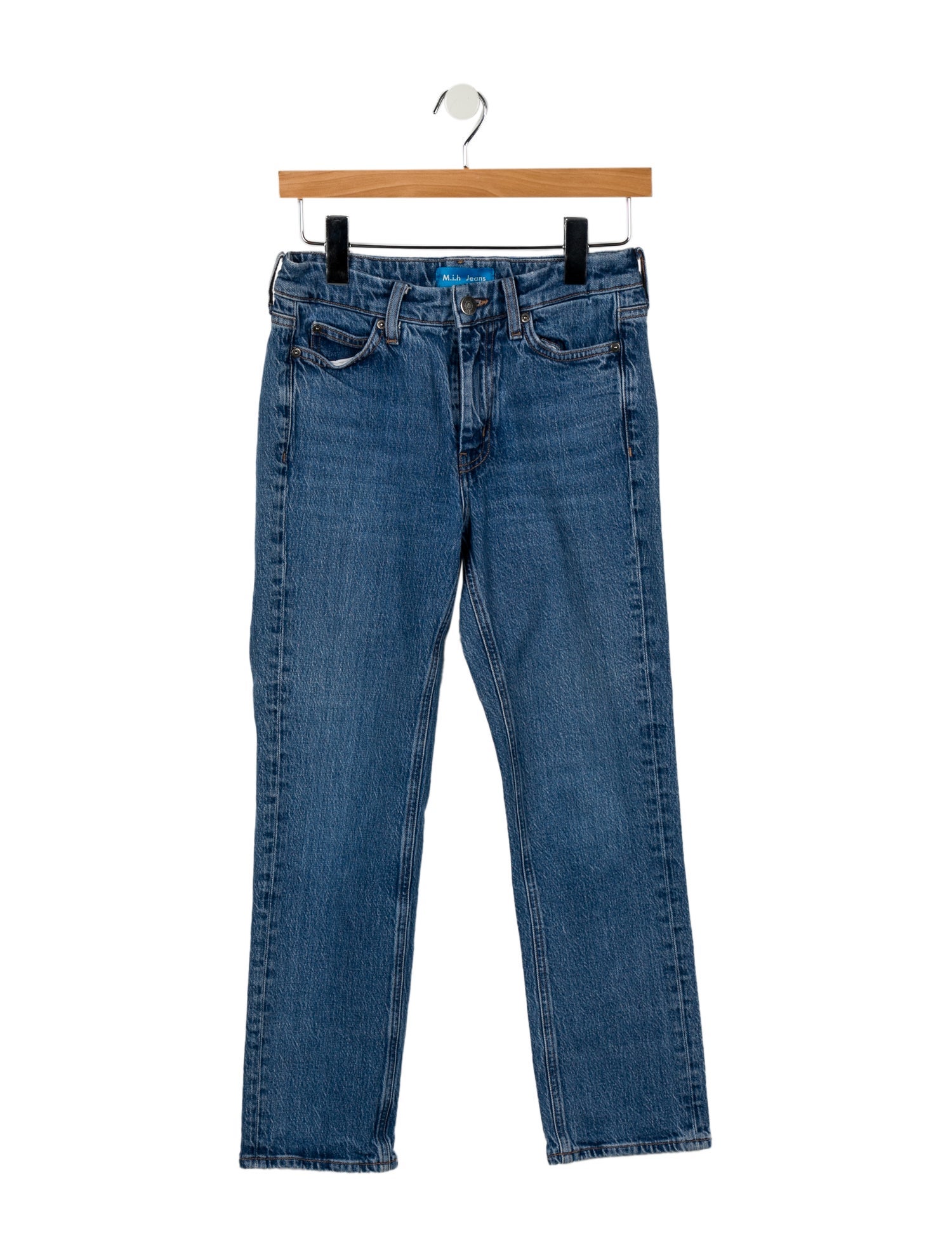 M.i.H Jeans Mid-Rise Straight Leg Jeans