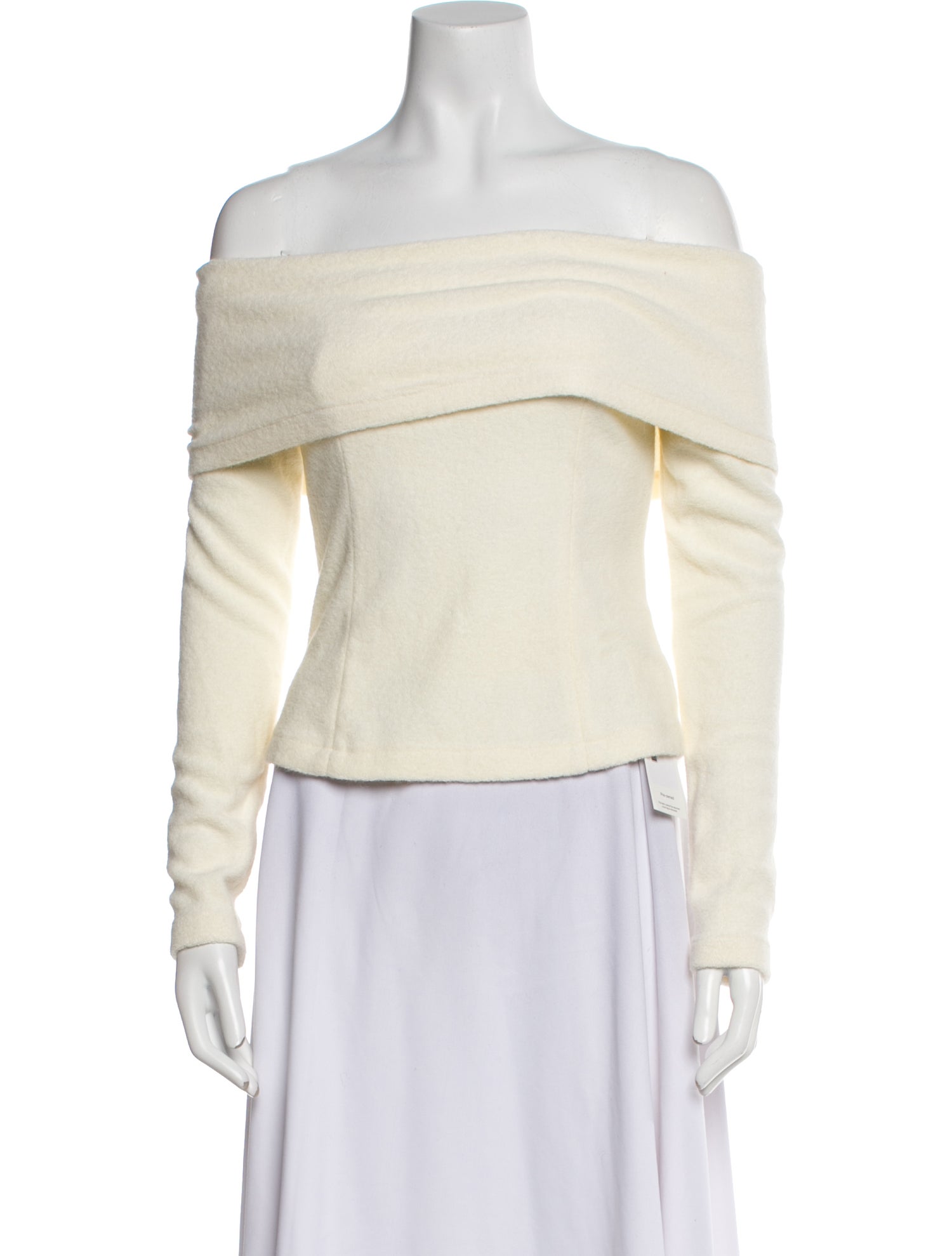 MOTHER OF ALL Off-The-Shoulder Long Sleeve Top