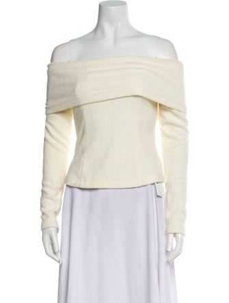 MOTHER OF ALL Off-The-Shoulder Long Sleeve Top