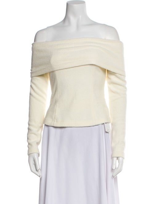 MOTHER OF ALL Off-The-Shoulder Long Sleeve Top