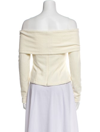 MOTHER OF ALL Off-The-Shoulder Long Sleeve Top