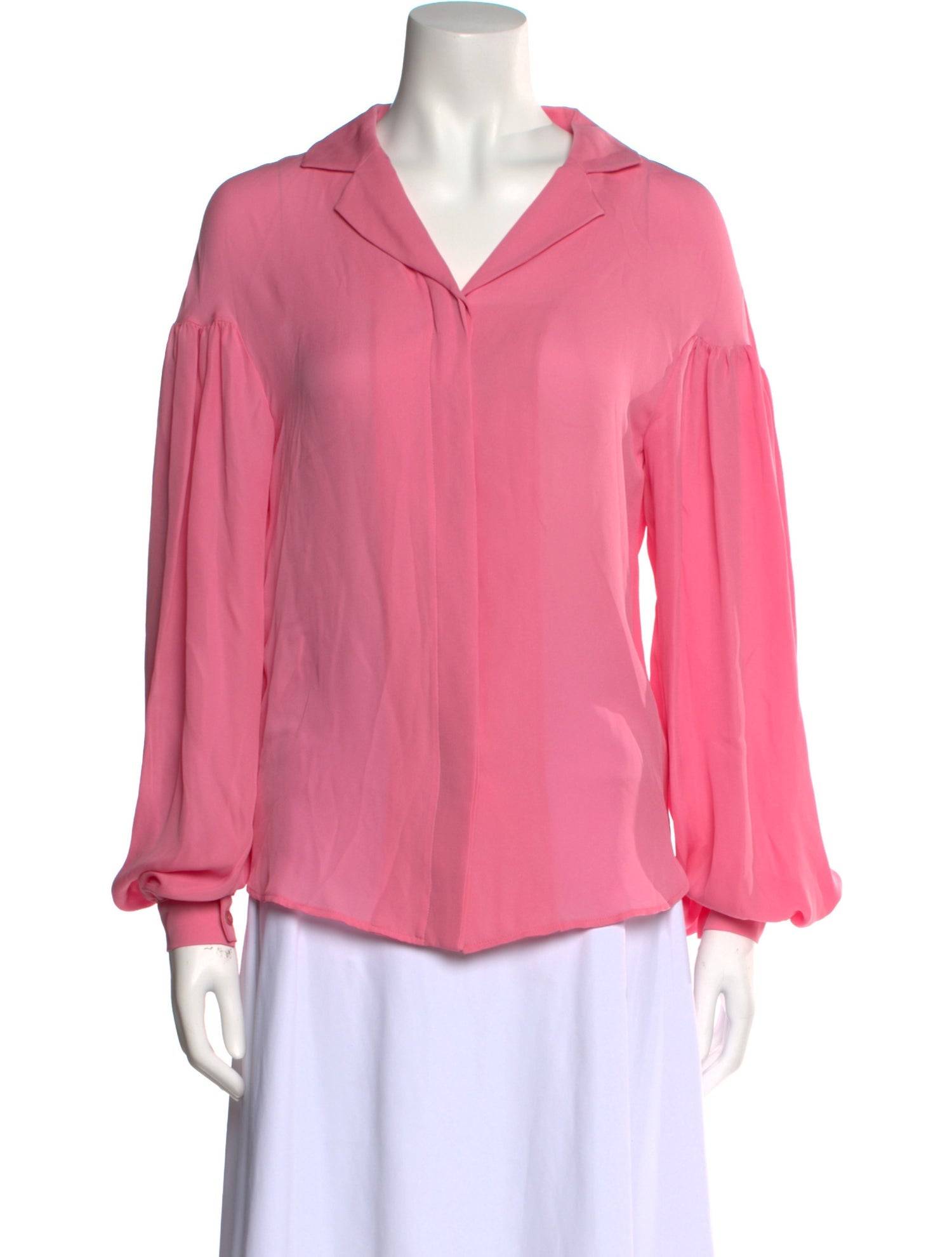 Moschino Couture Silk V-Neck Blouse w/ Tags
