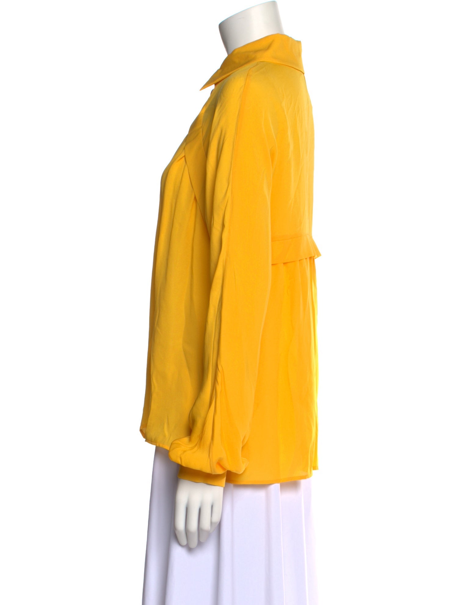 Moschino Couture Silk Long Sleeve Button-Up Top w/ Tags