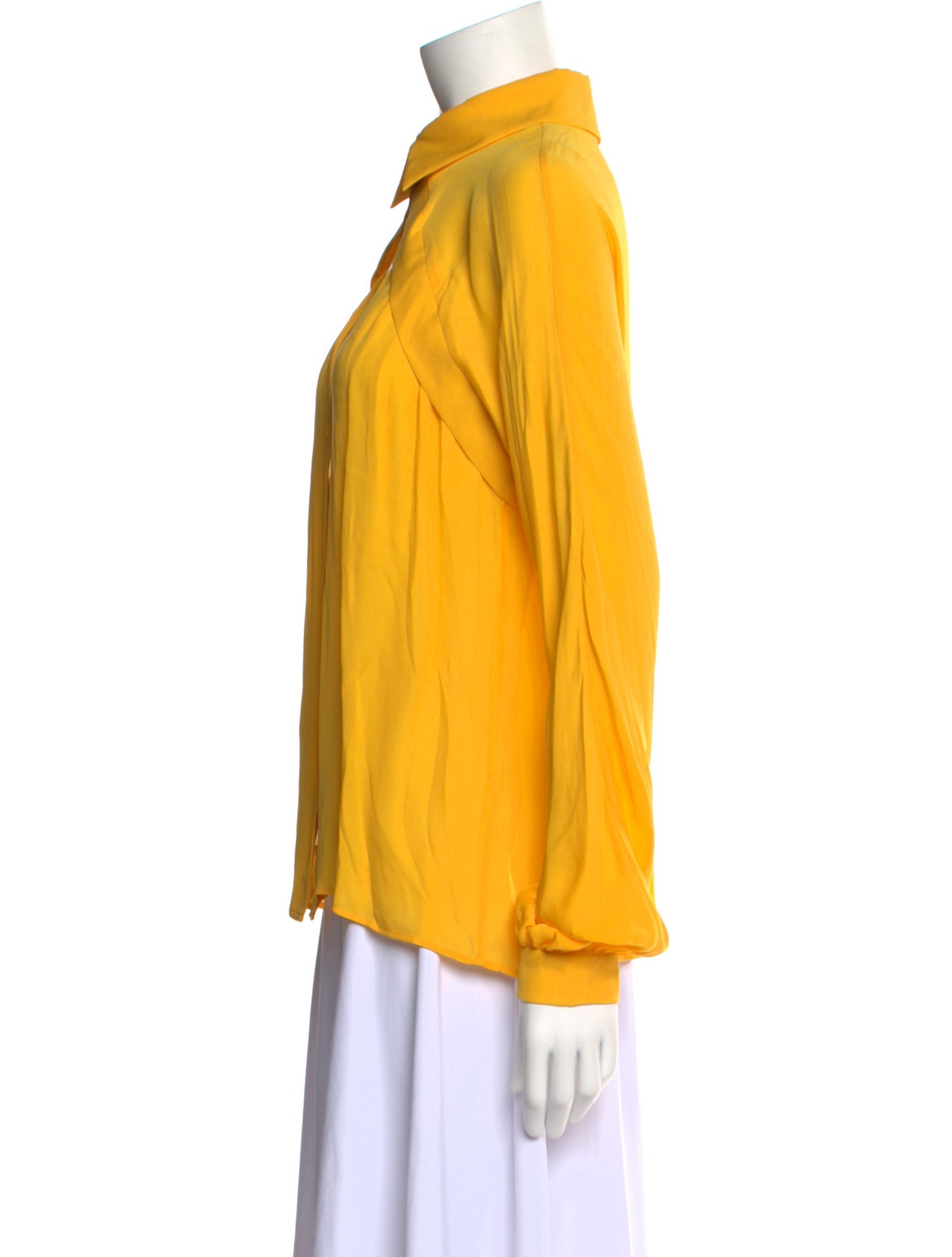 Moschino Couture Silk Long Sleeve Button-Up Top w/ Tags