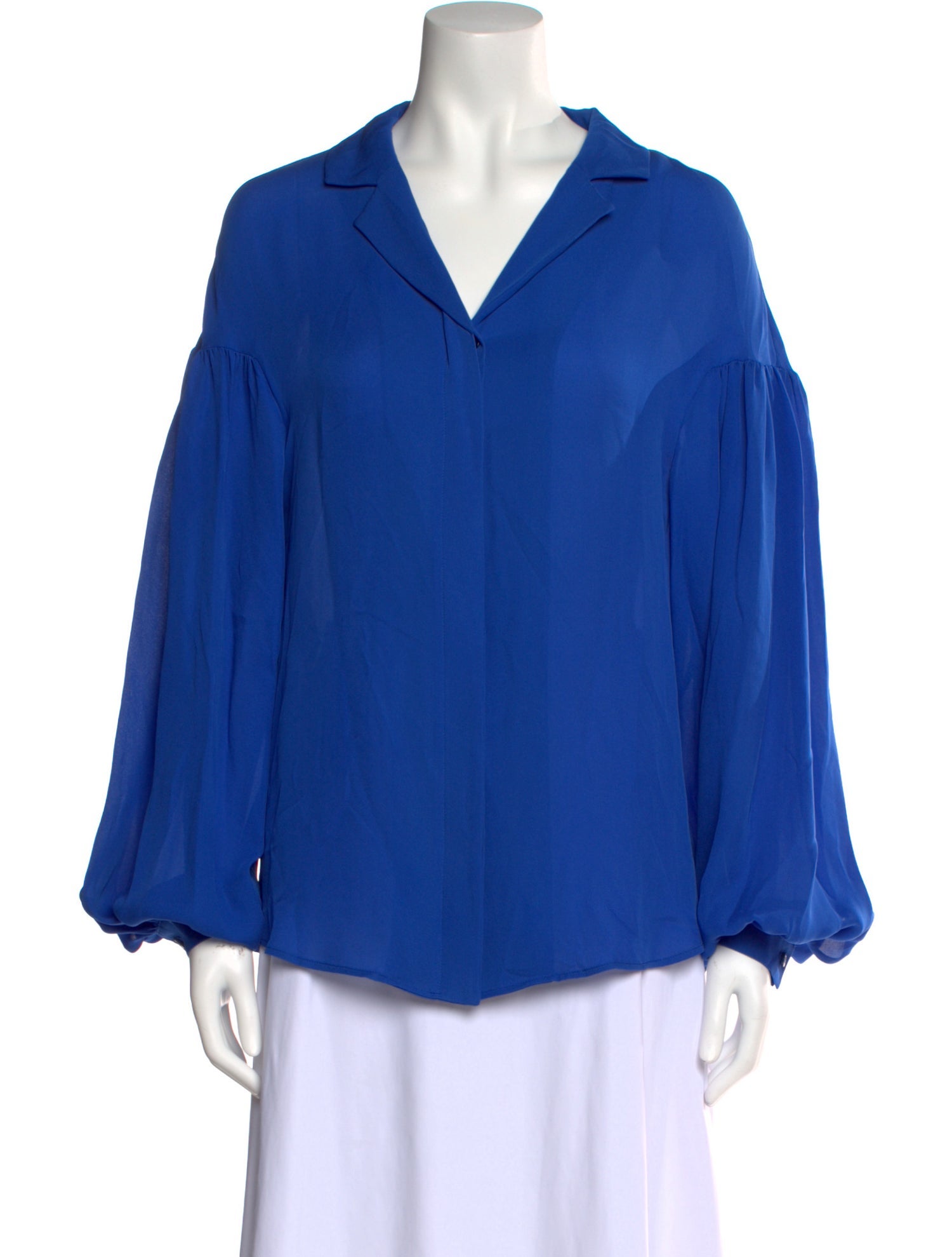 Moschino Couture Silk Plunge Neckline Blouse w/ Tags