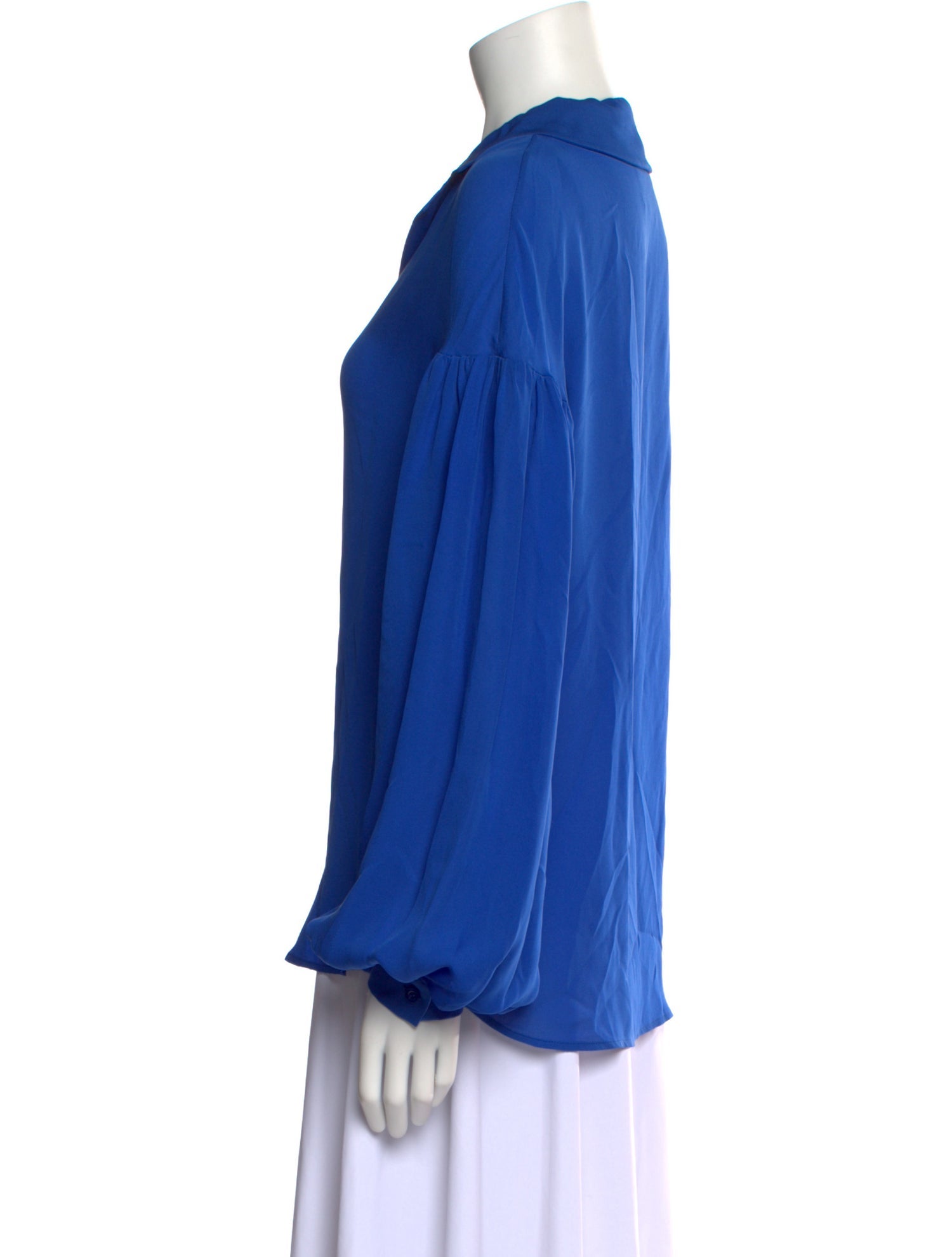 Moschino Couture Silk Plunge Neckline Blouse w/ Tags