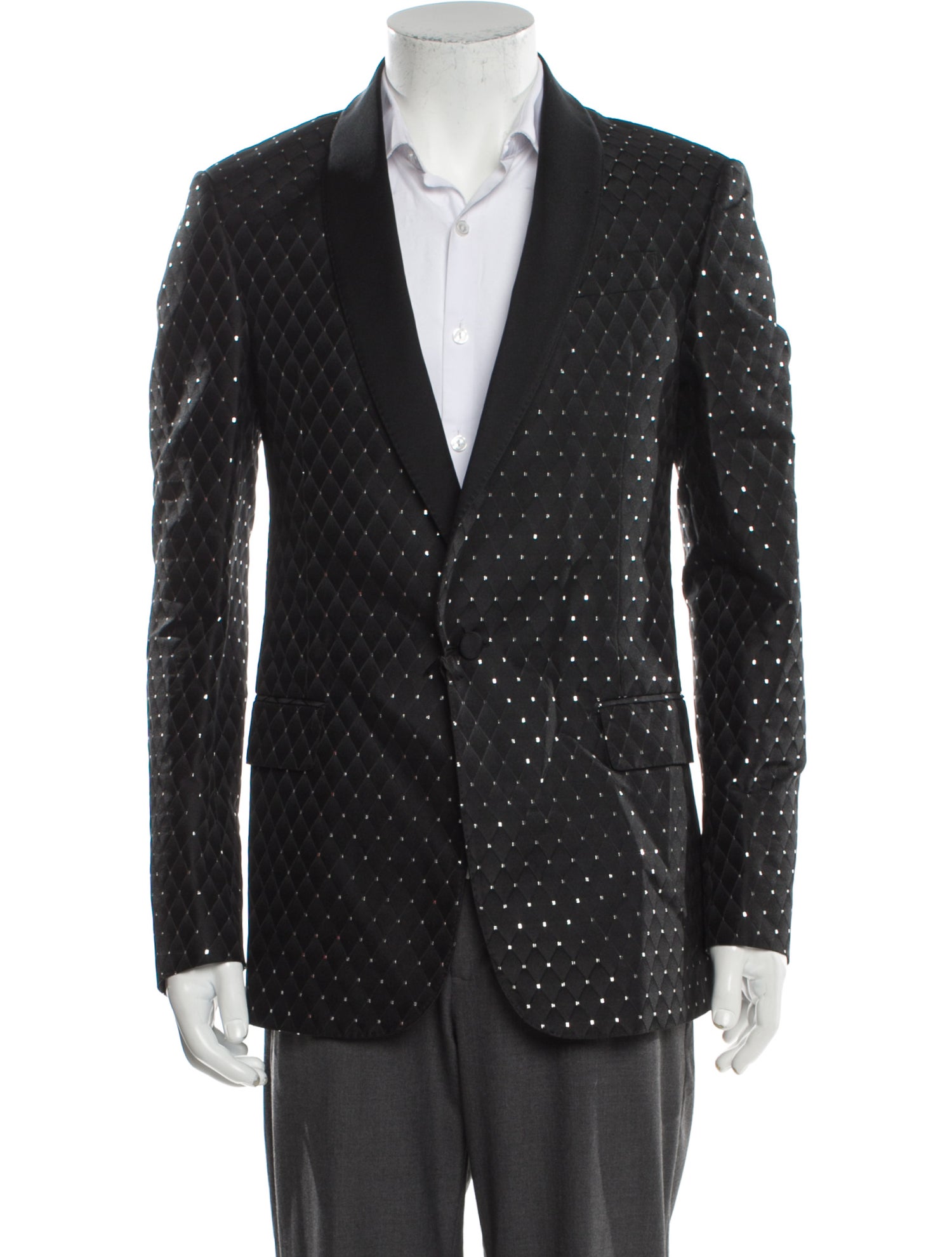 Fashion Polka Dot Print Lapel Long-Sleeve Blazer
