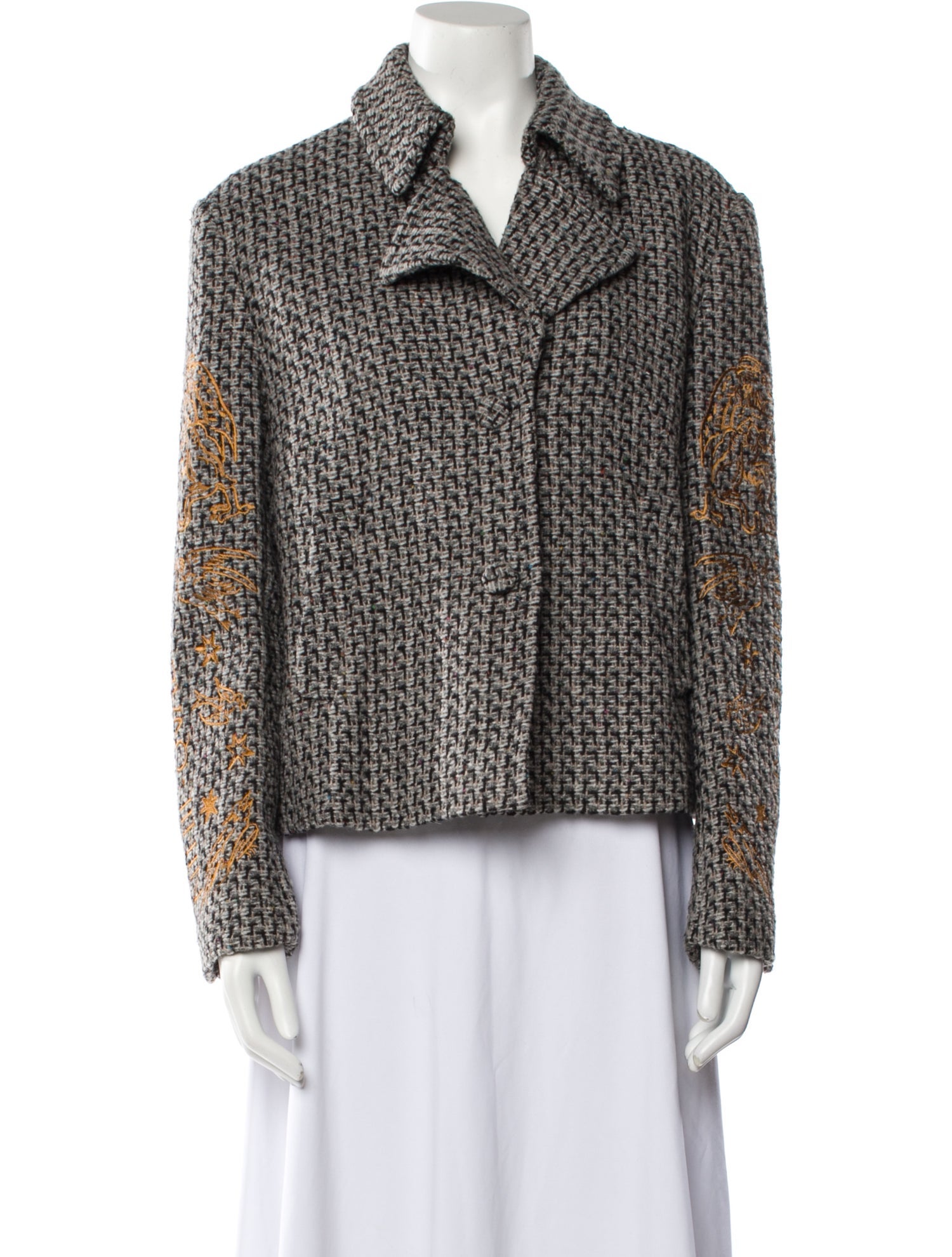 Moschino Couture Tweed Pattern Evening Jacket w/ Tags