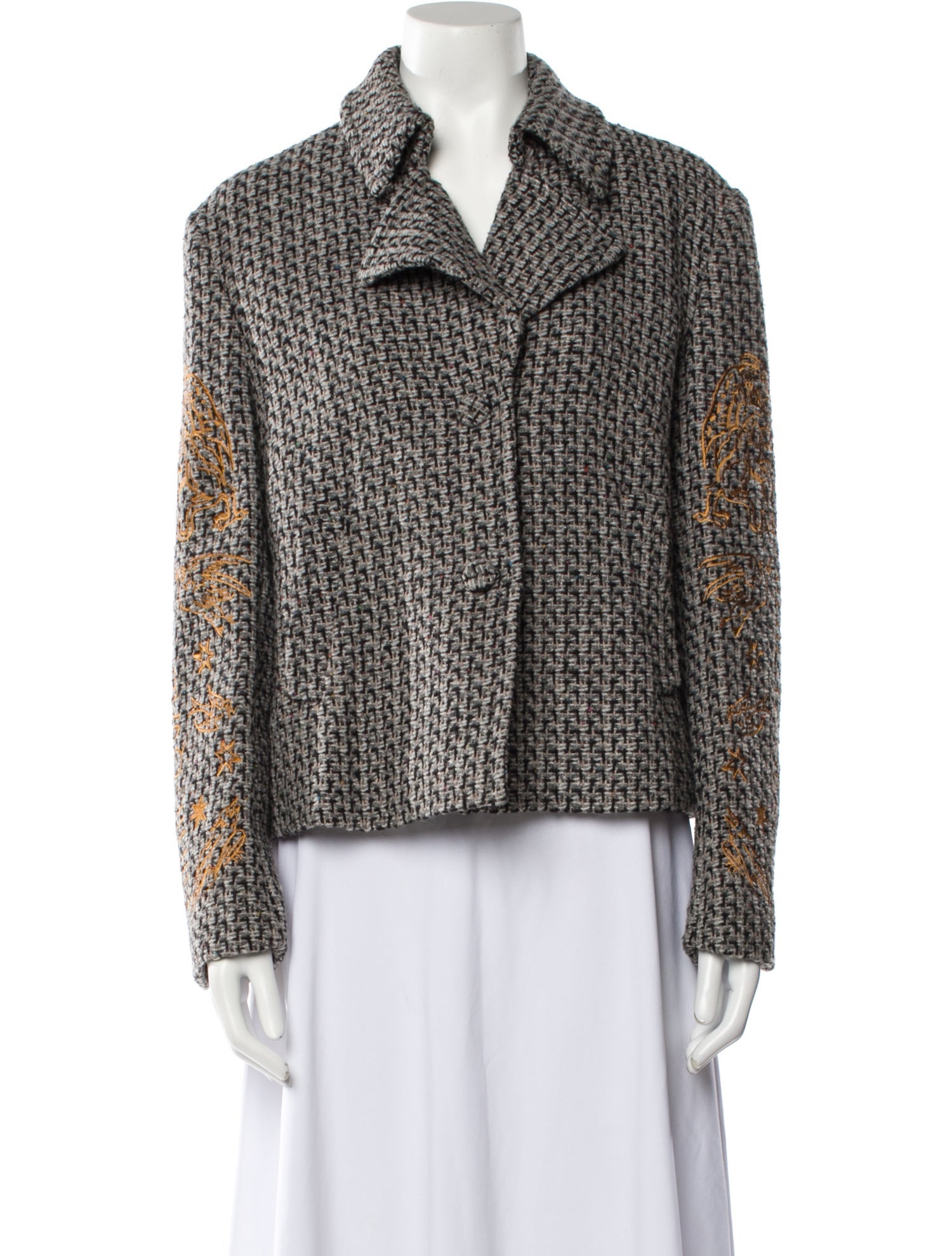Moschino Couture Tweed Pattern Evening Jacket w/ Tags