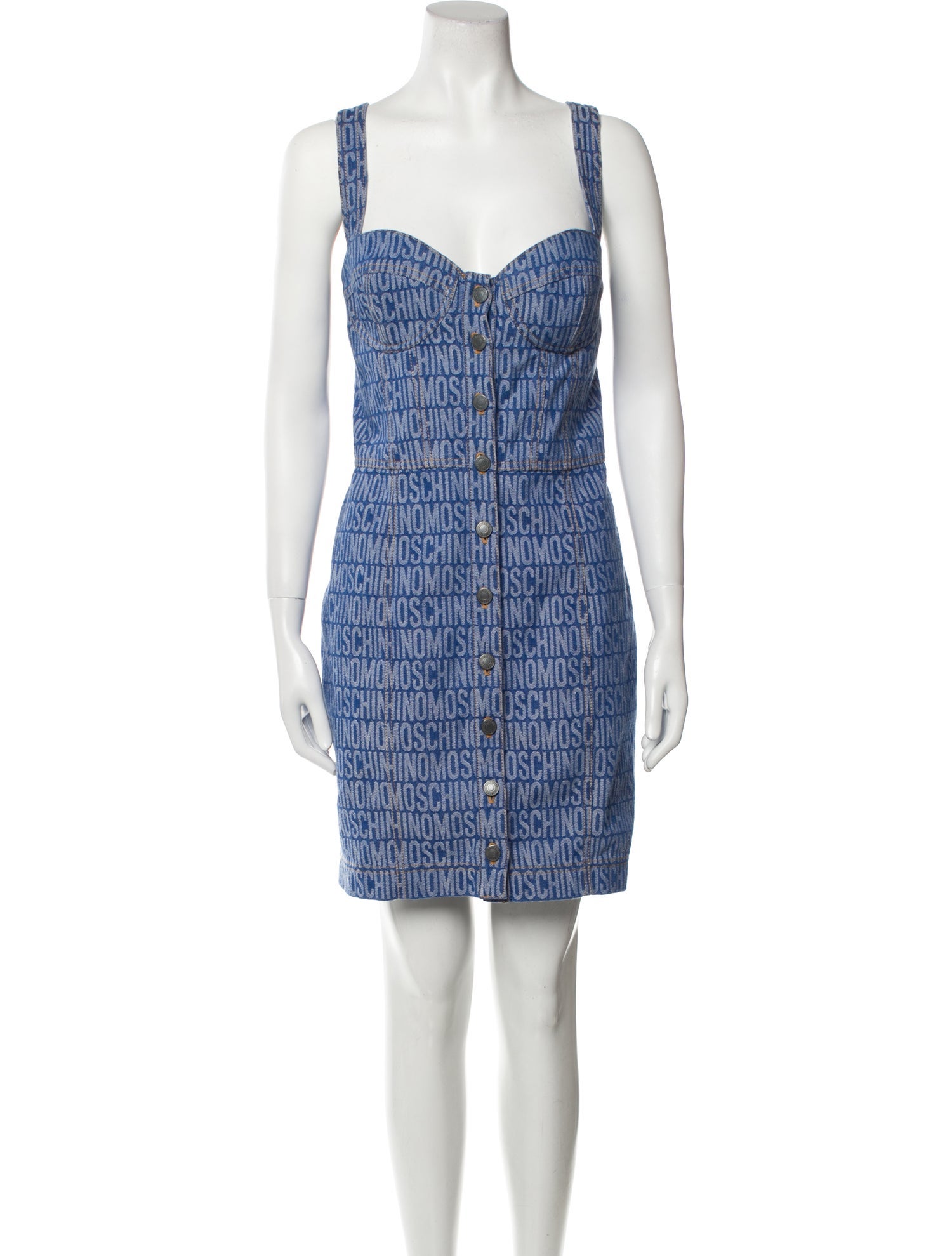 Moschino Couture Printed Knee-Length Dress