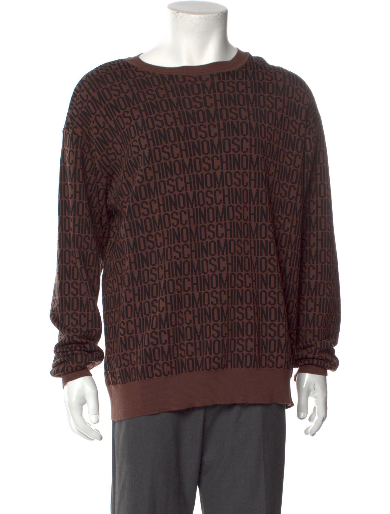 Moschino Couture Virgin Wool Crew Neck Pullover