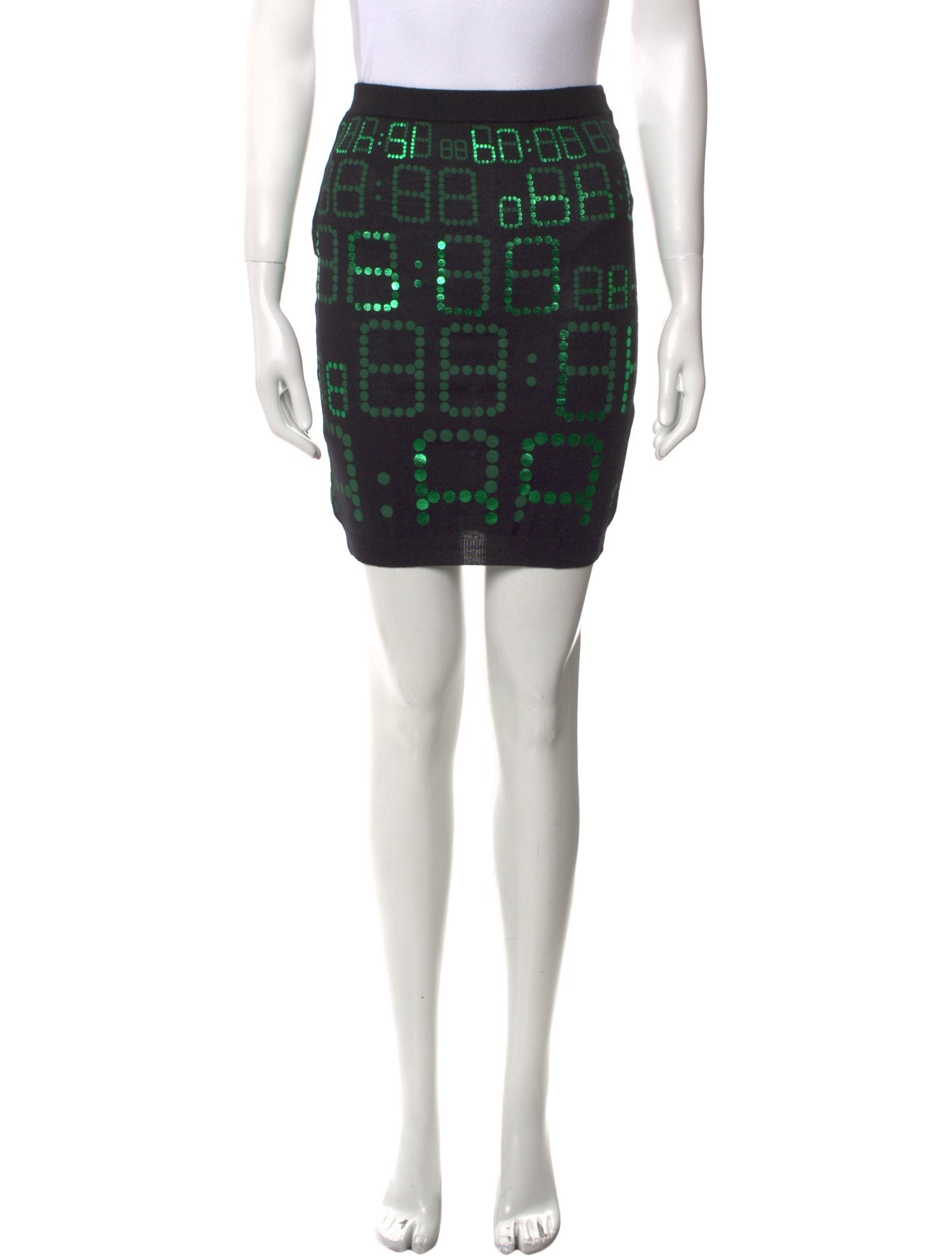 Moschino Couture Virgin Wool Mini Skirt