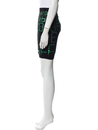 Moschino Couture Virgin Wool Mini Skirt