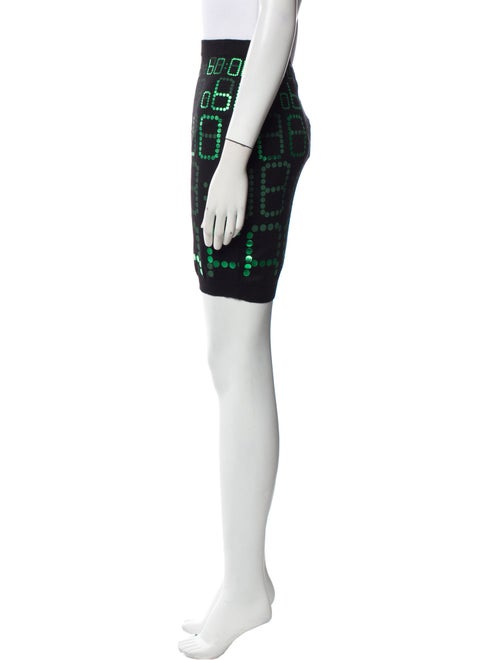 Moschino Couture Virgin Wool Mini Skirt