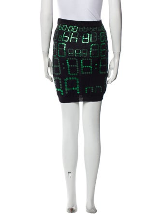 Moschino Couture Virgin Wool Mini Skirt