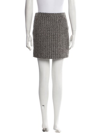 Moschino Couture Tweed Pattern Mini Skirt