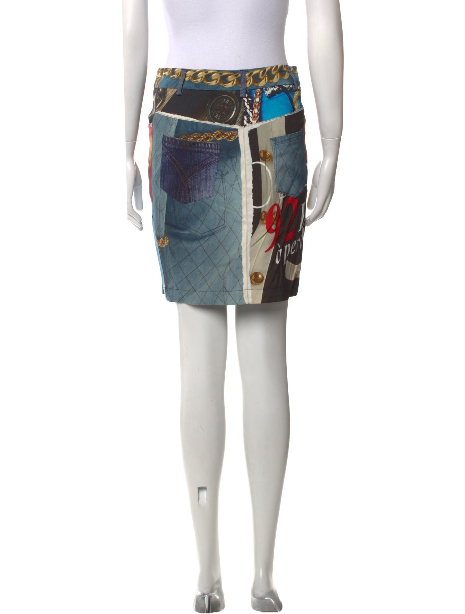 Moschino Couture Printed Mini Skirt