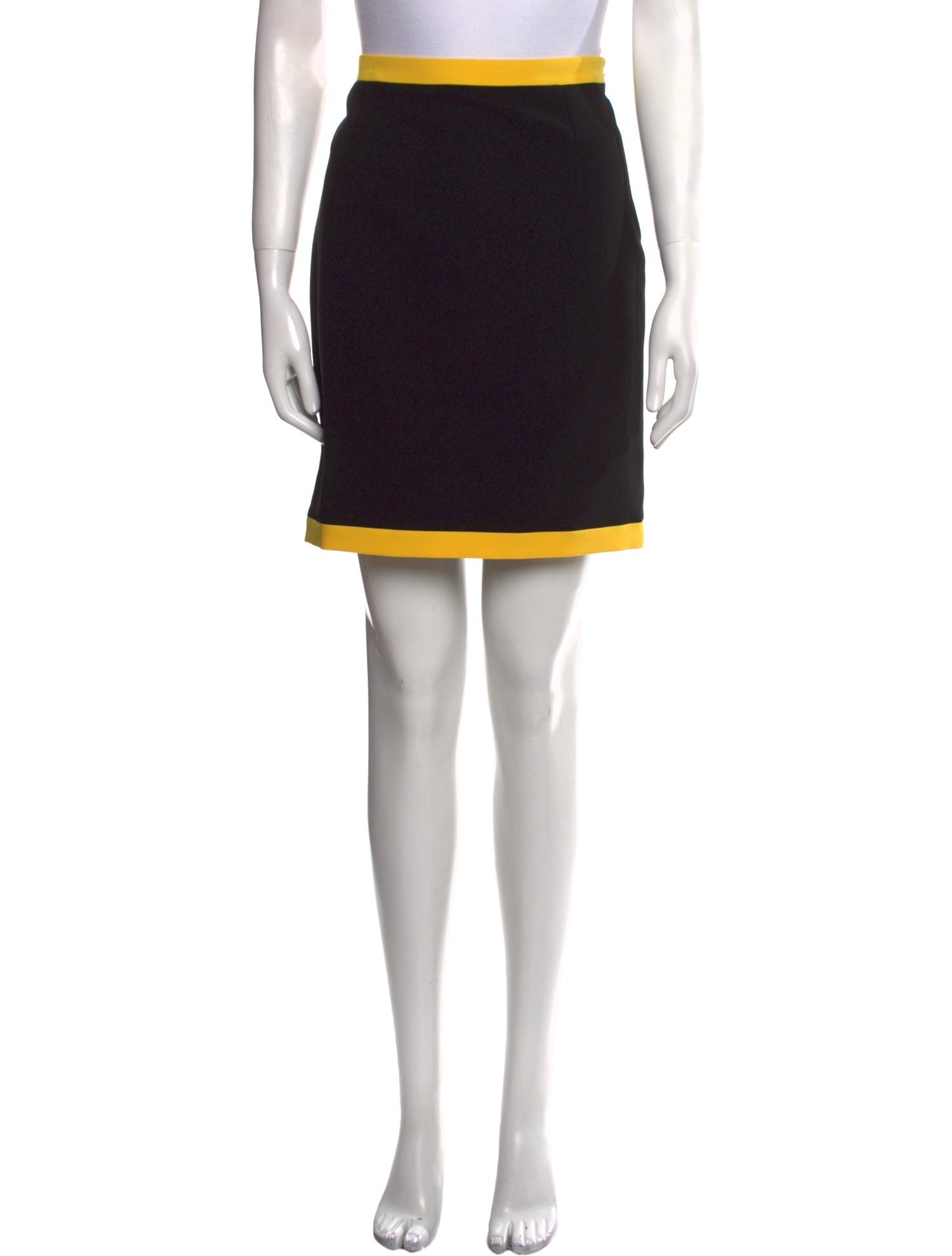 Moschino Couture Colorblock Pattern Mini Skirt