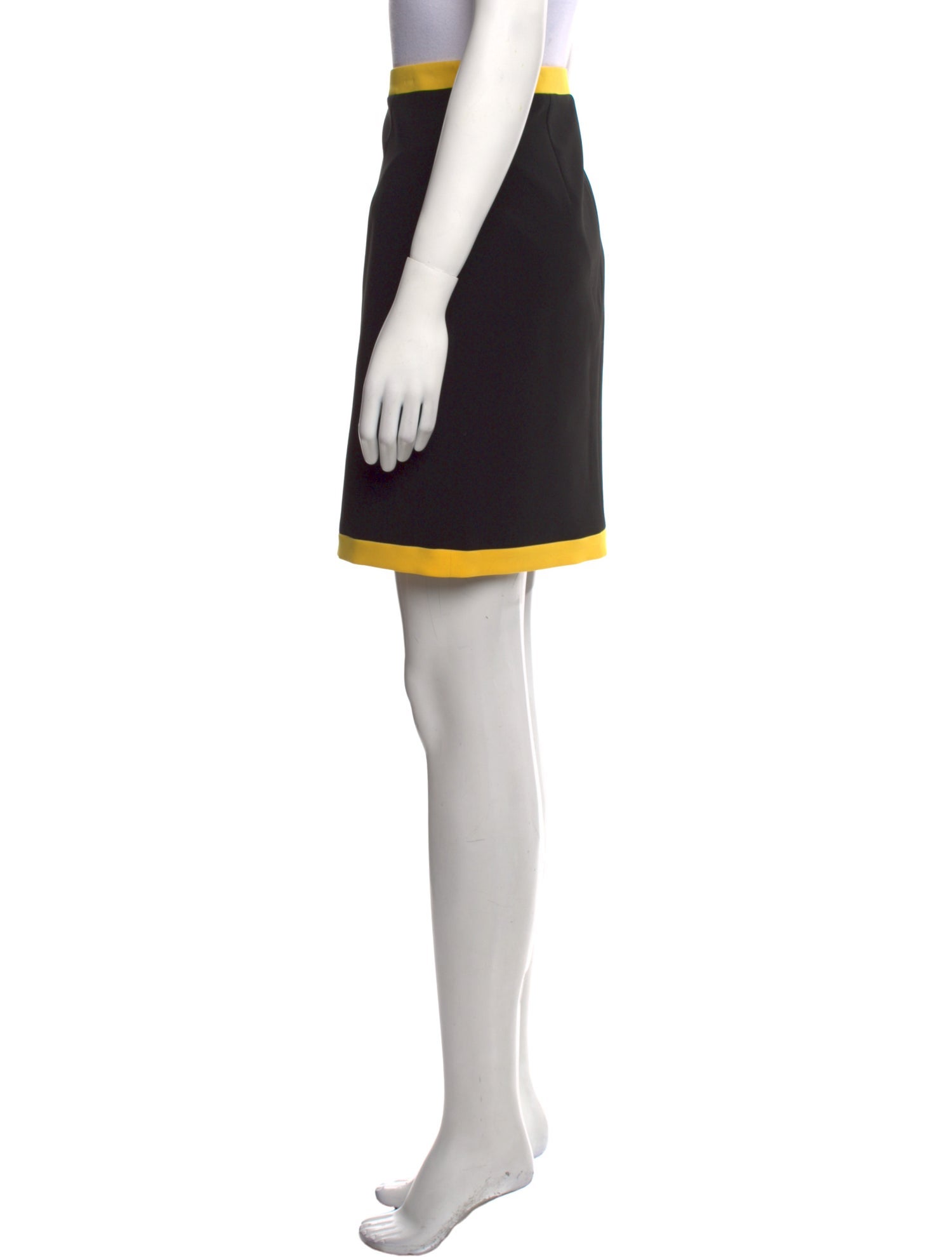 Moschino Couture Colorblock Pattern Mini Skirt