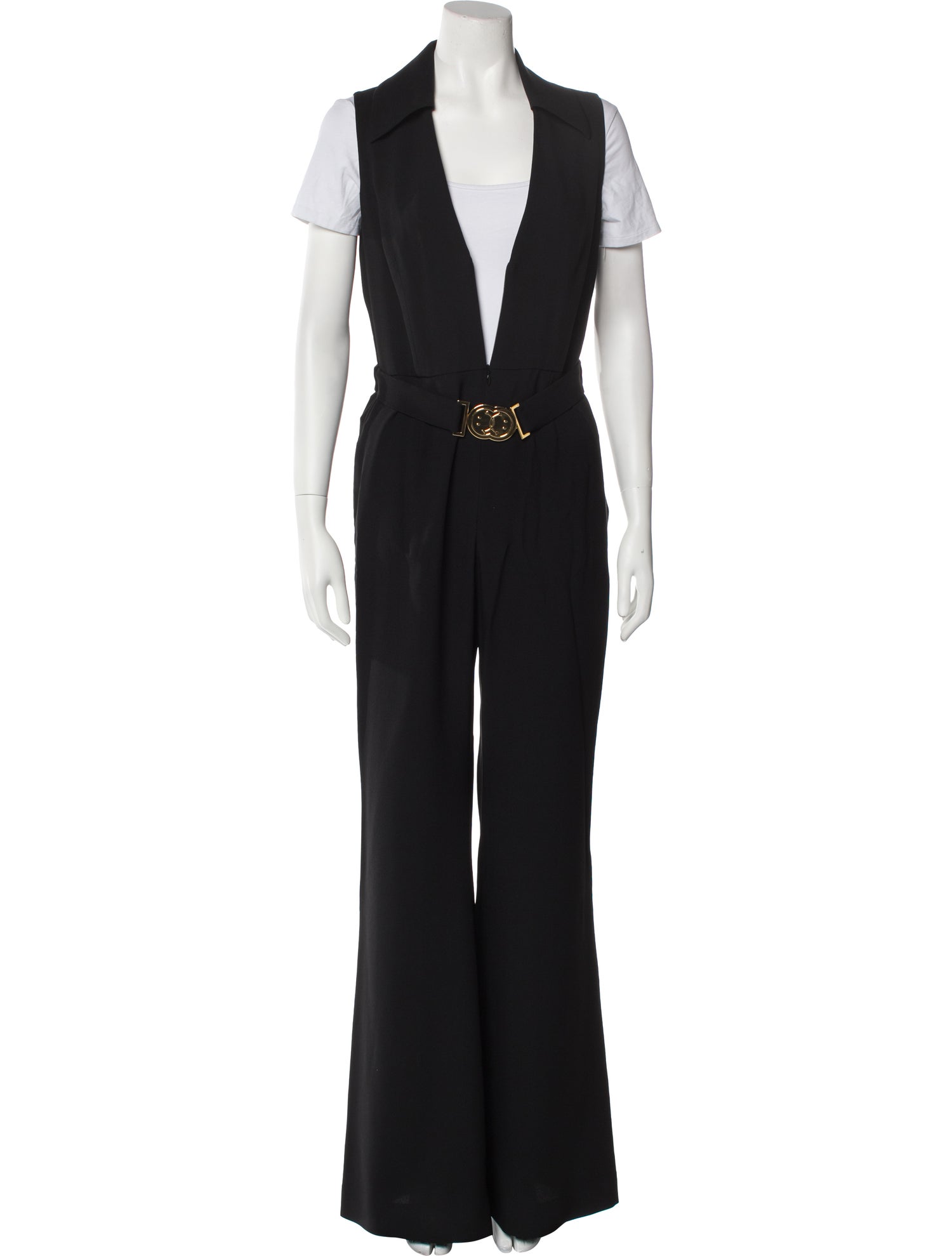 Moschino Couture Plunge Neckline Jumpsuit