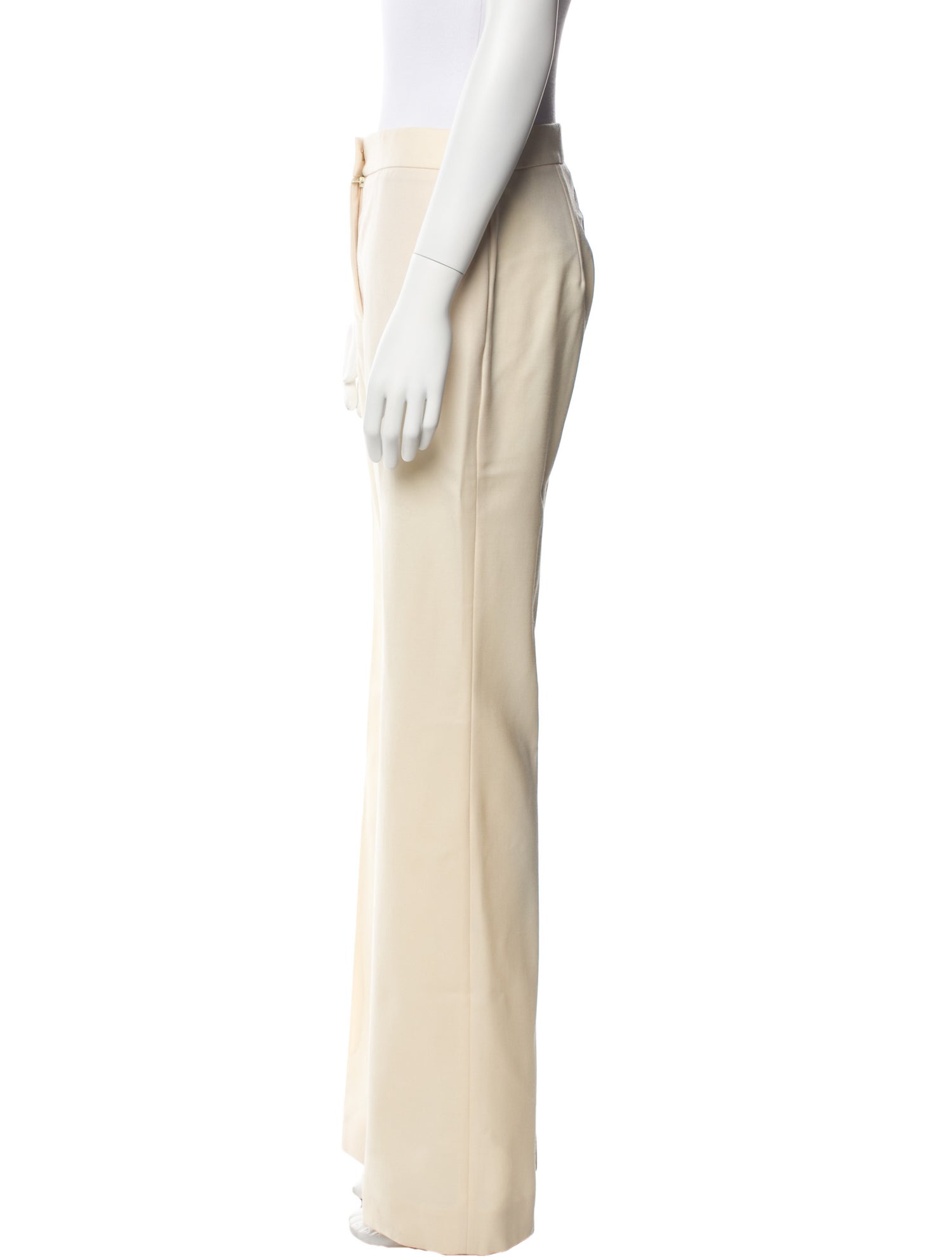 Moschino Couture Virgin Wool Wide Leg Pants