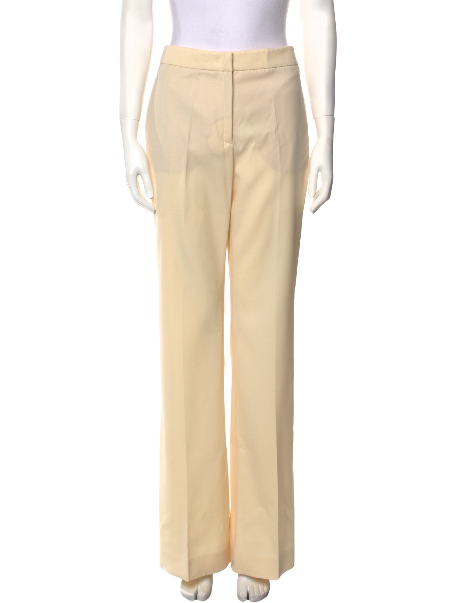 Moschino Couture Virgin Wool Wide Leg Pants