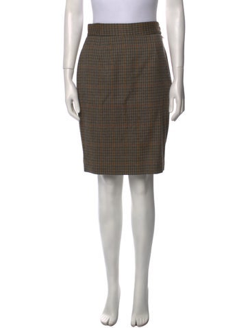 Moschino Couture Skirts Plaid Print Knee-Length Skirt L