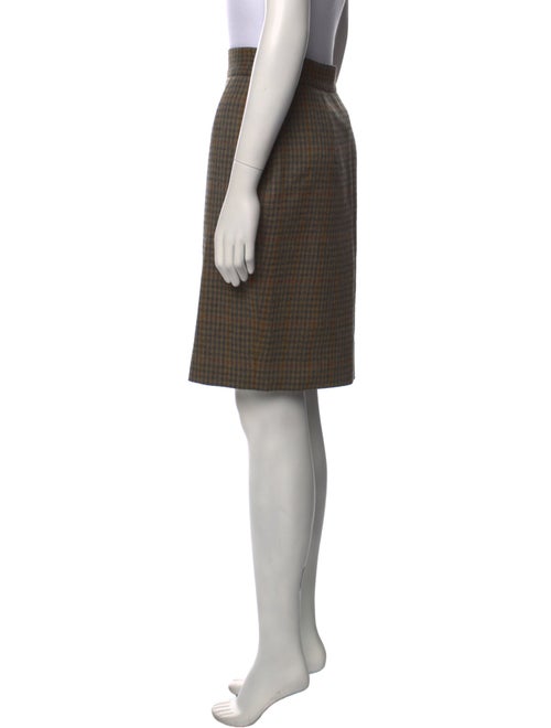 Moschino Couture Plaid Print Knee-Length Skirt