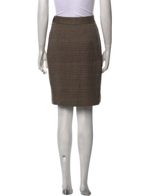 Moschino Couture Plaid Print Knee-Length Skirt