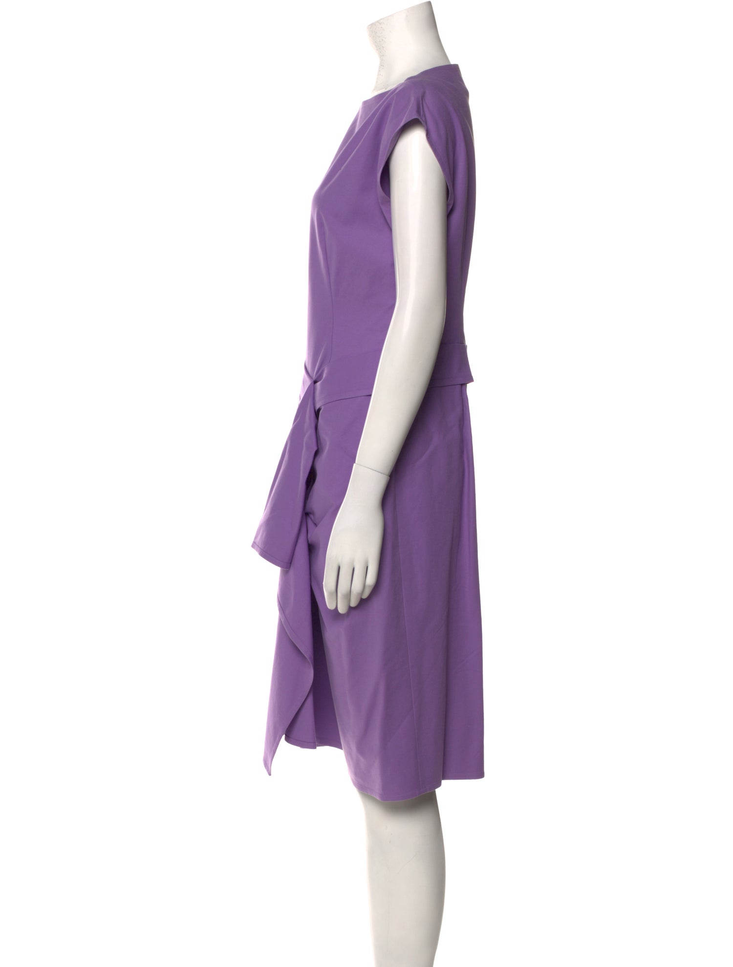 Moschino Couture Bateau Neckline Knee-Length Dress