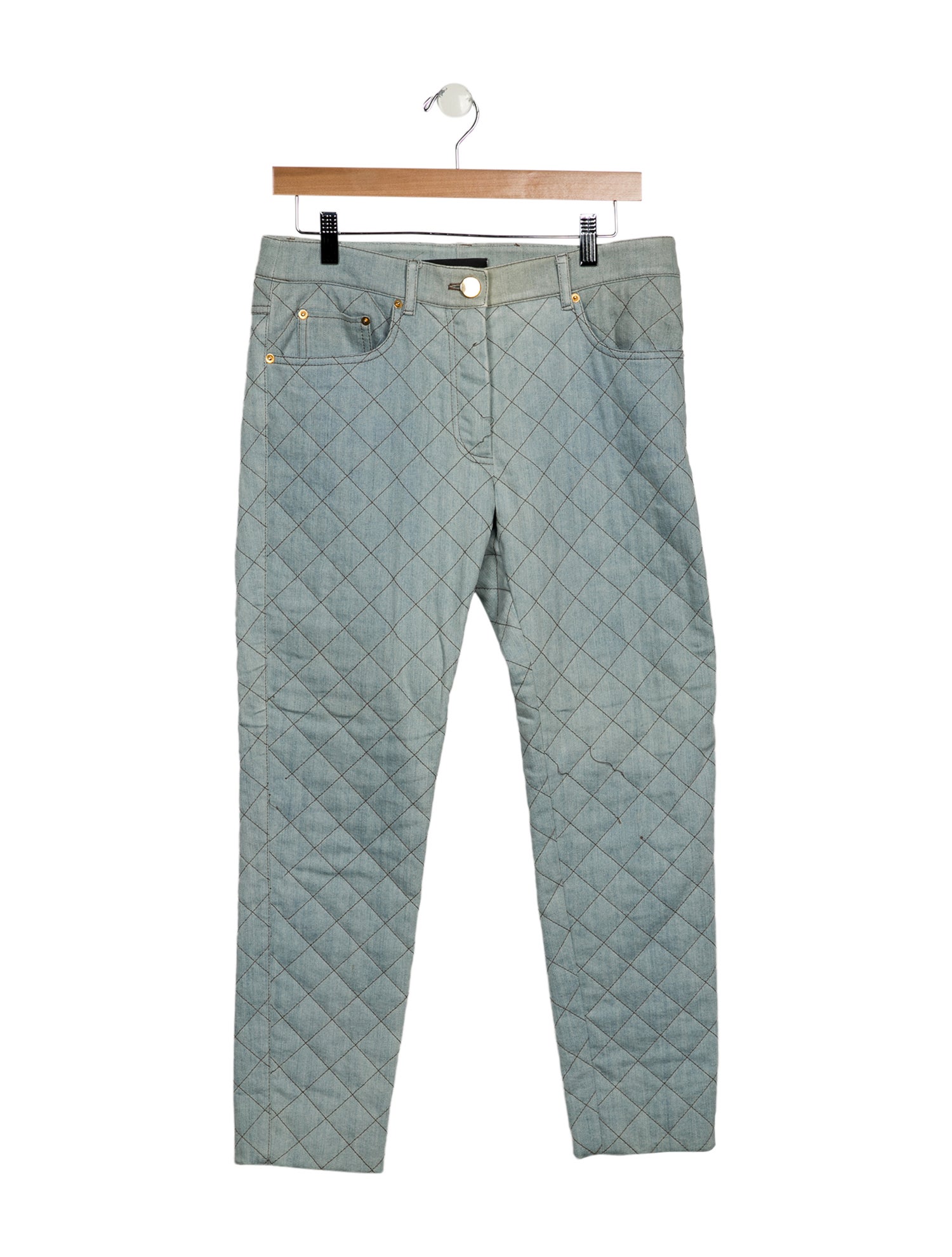 Moschino Couture Printed Skinny Leg Pants