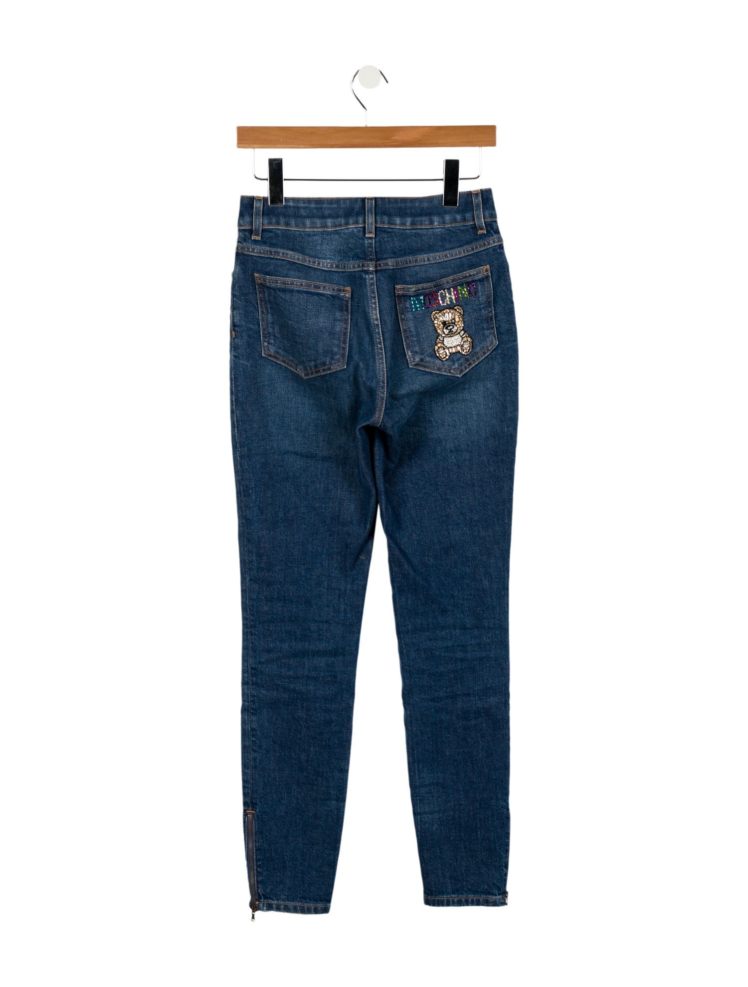 Moschino Couture High-Rise Straight Leg Jeans