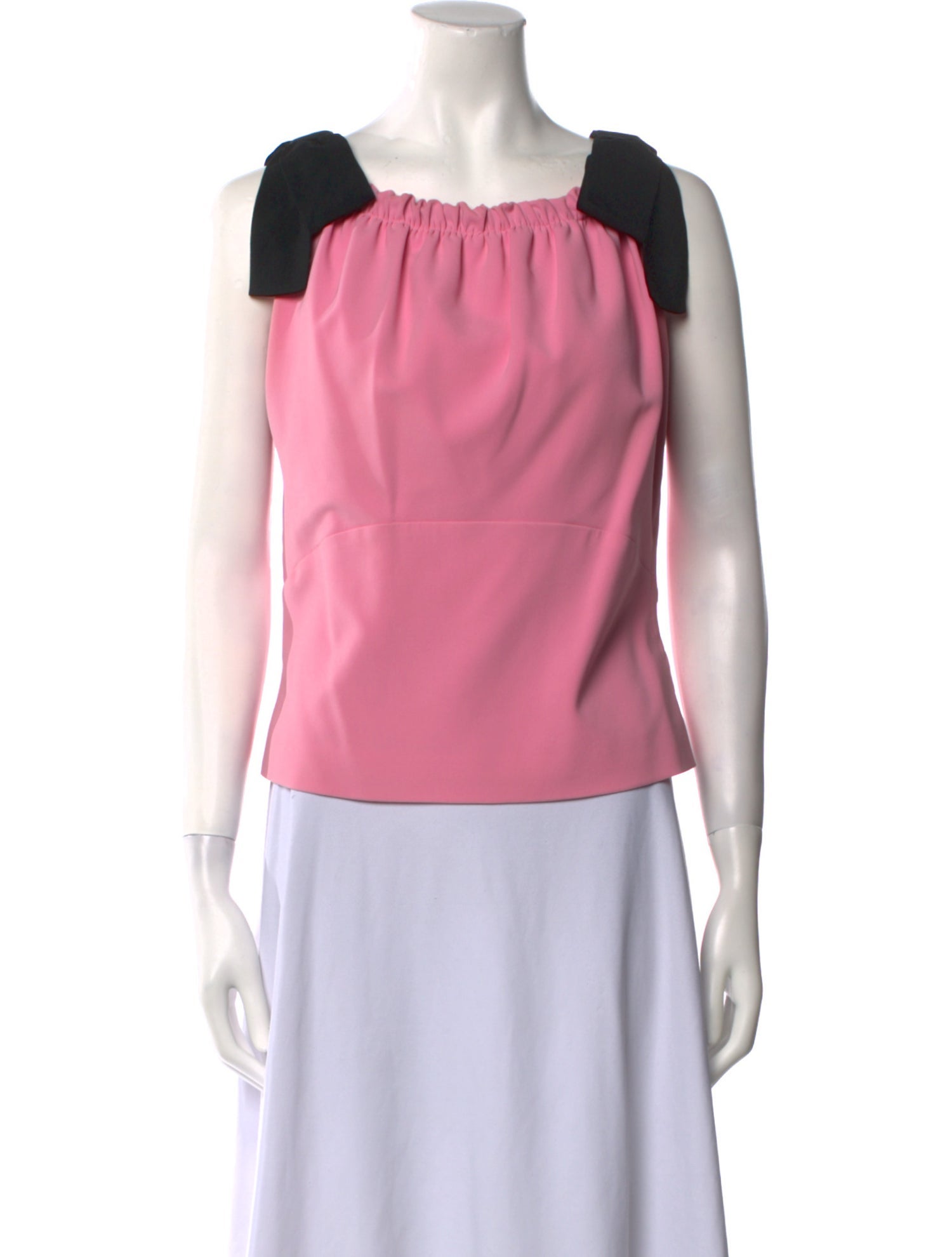 Moschino Couture Square Neckline Sleeveless Blouse