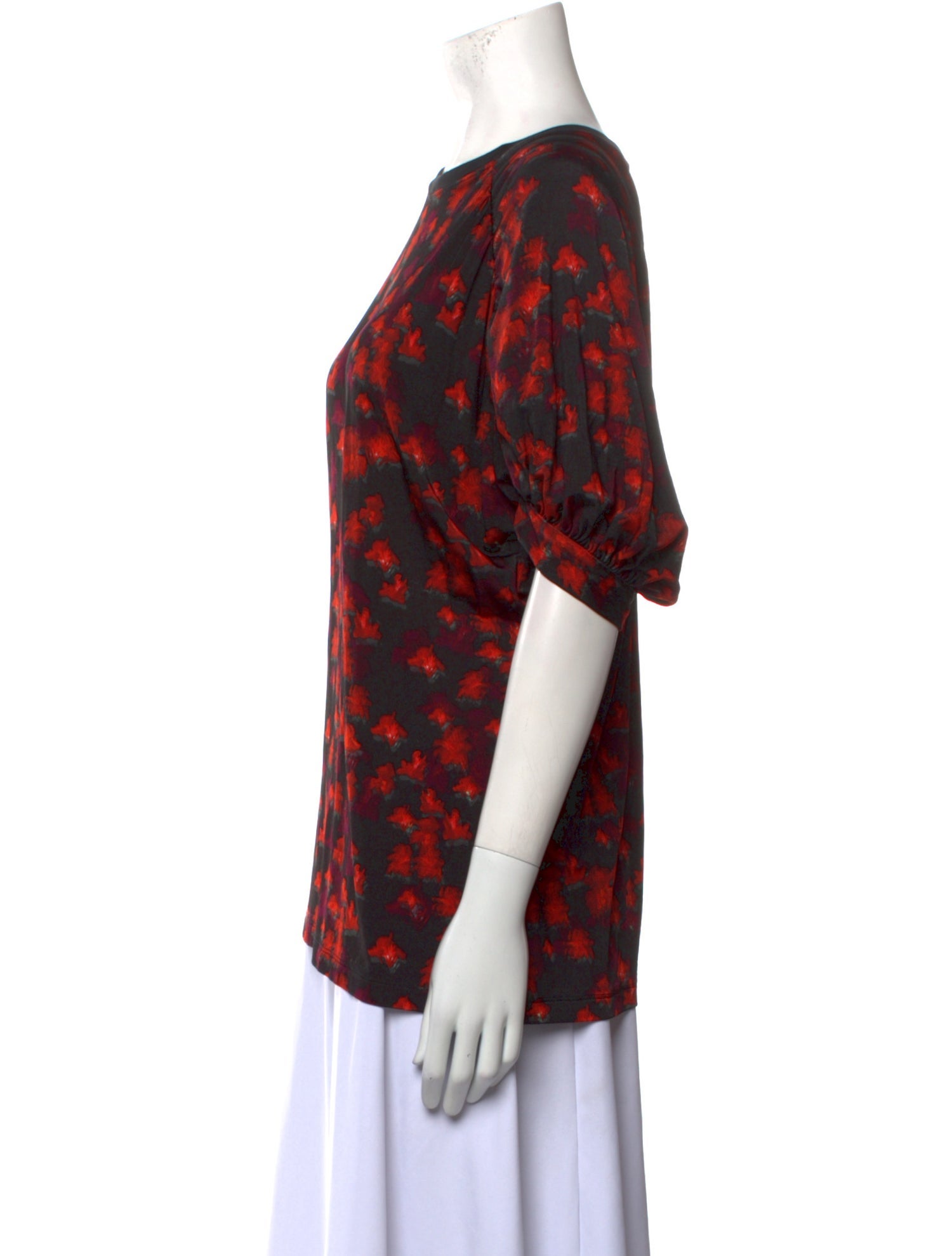 Moschino Couture Floral Print Crew Neck T-Shirt