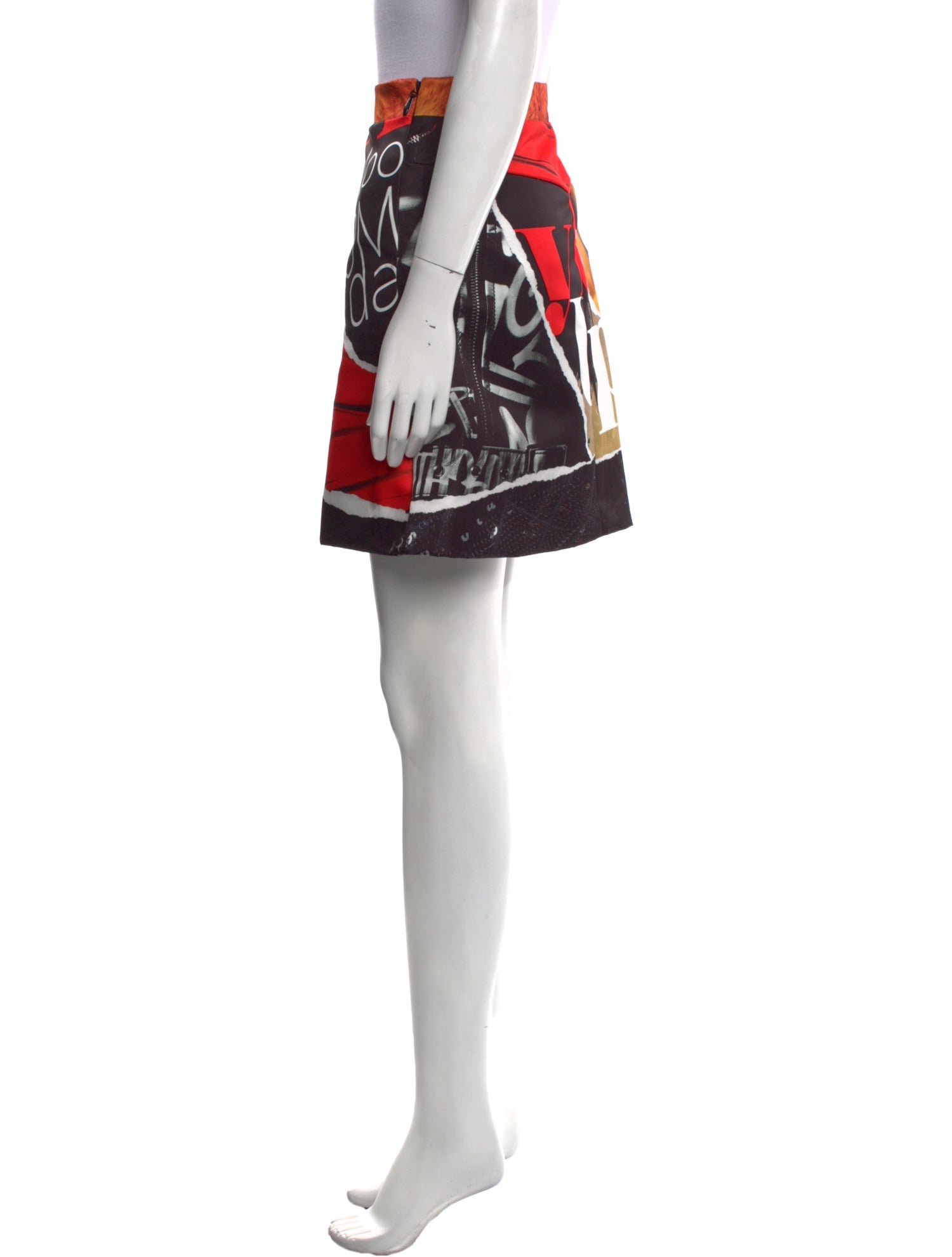 Moschino Couture Printed Mini Skirt w/ Tags