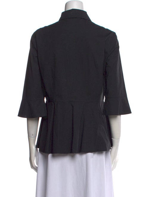 Moschino Couture Three-Quarter Sleeve Button-Up Top