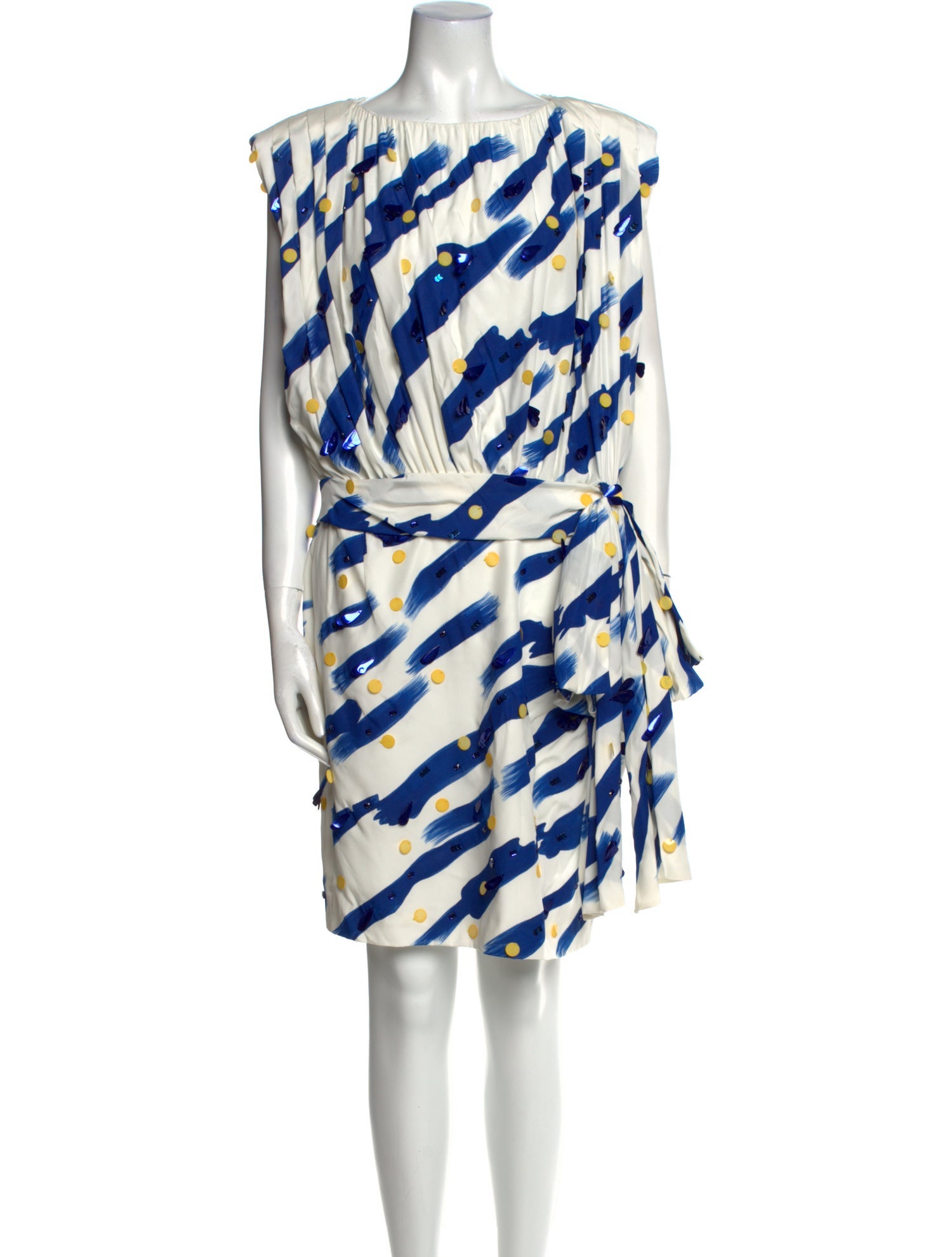 Moschino Couture Printed Knee-Length Dress