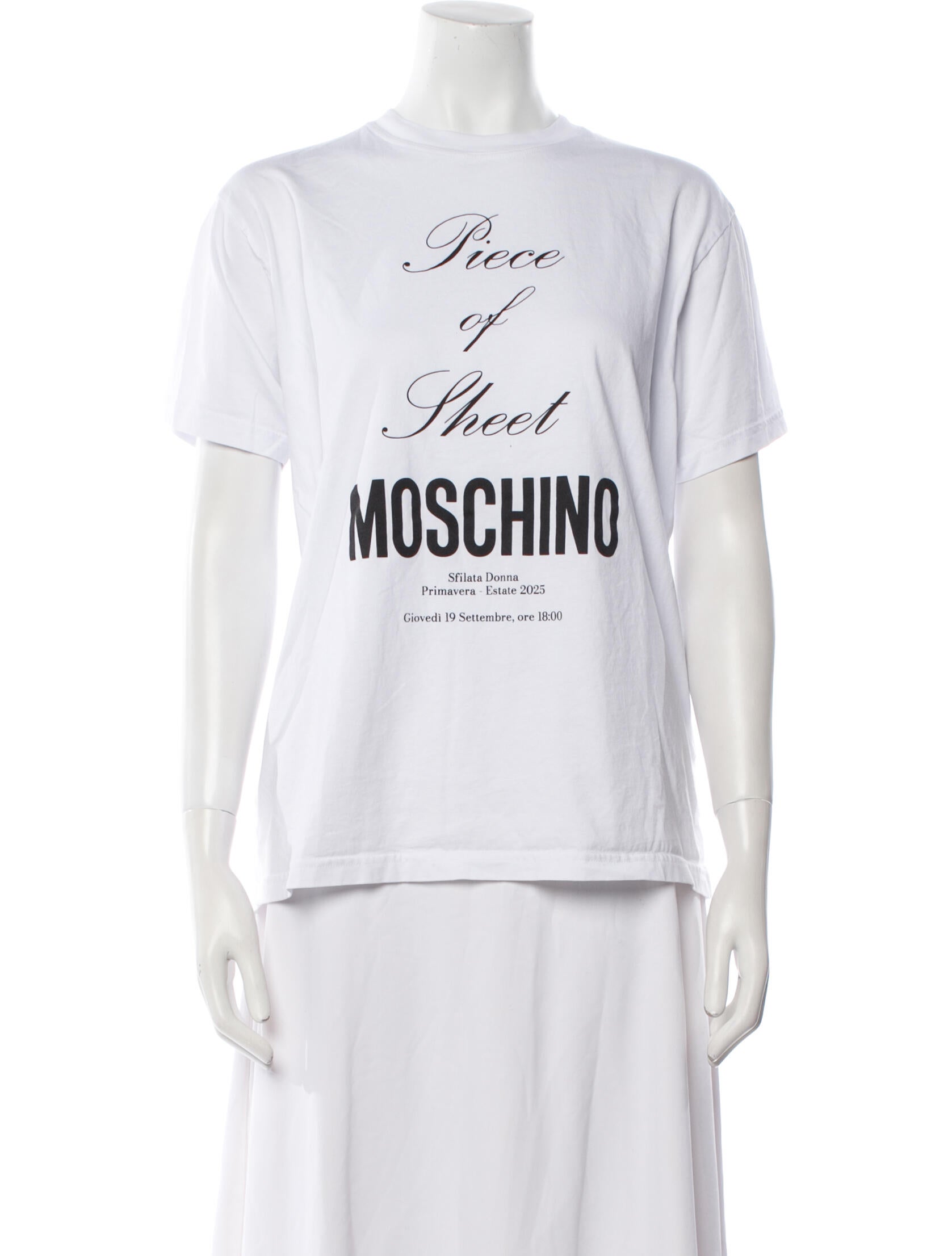 Moschino Couture Graphic Print Crew Neck T-Shirt