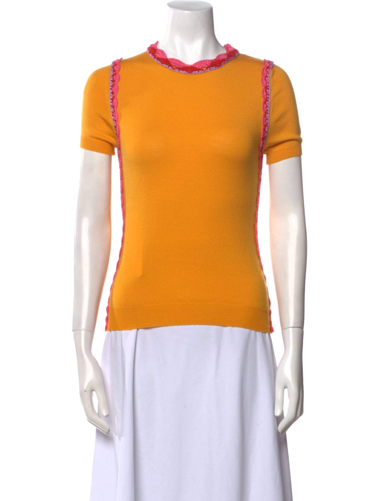 Moschino Couture Virgin Wool Crew Neck Top