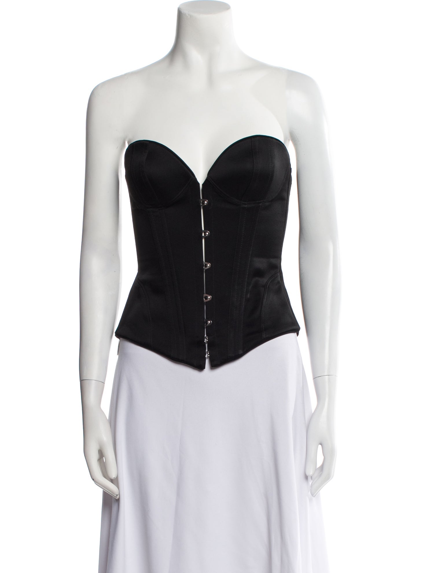 Moschino Couture Strapless Crop Top