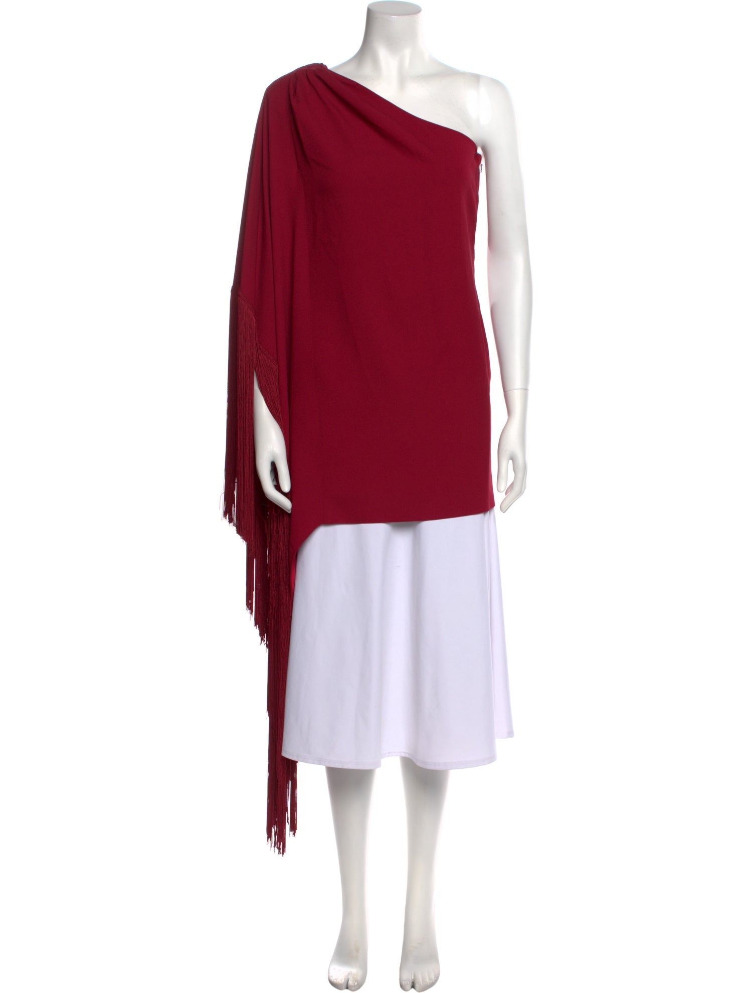 Moschino Couture One-Shoulder Three-Quarter Sleeve Tunic