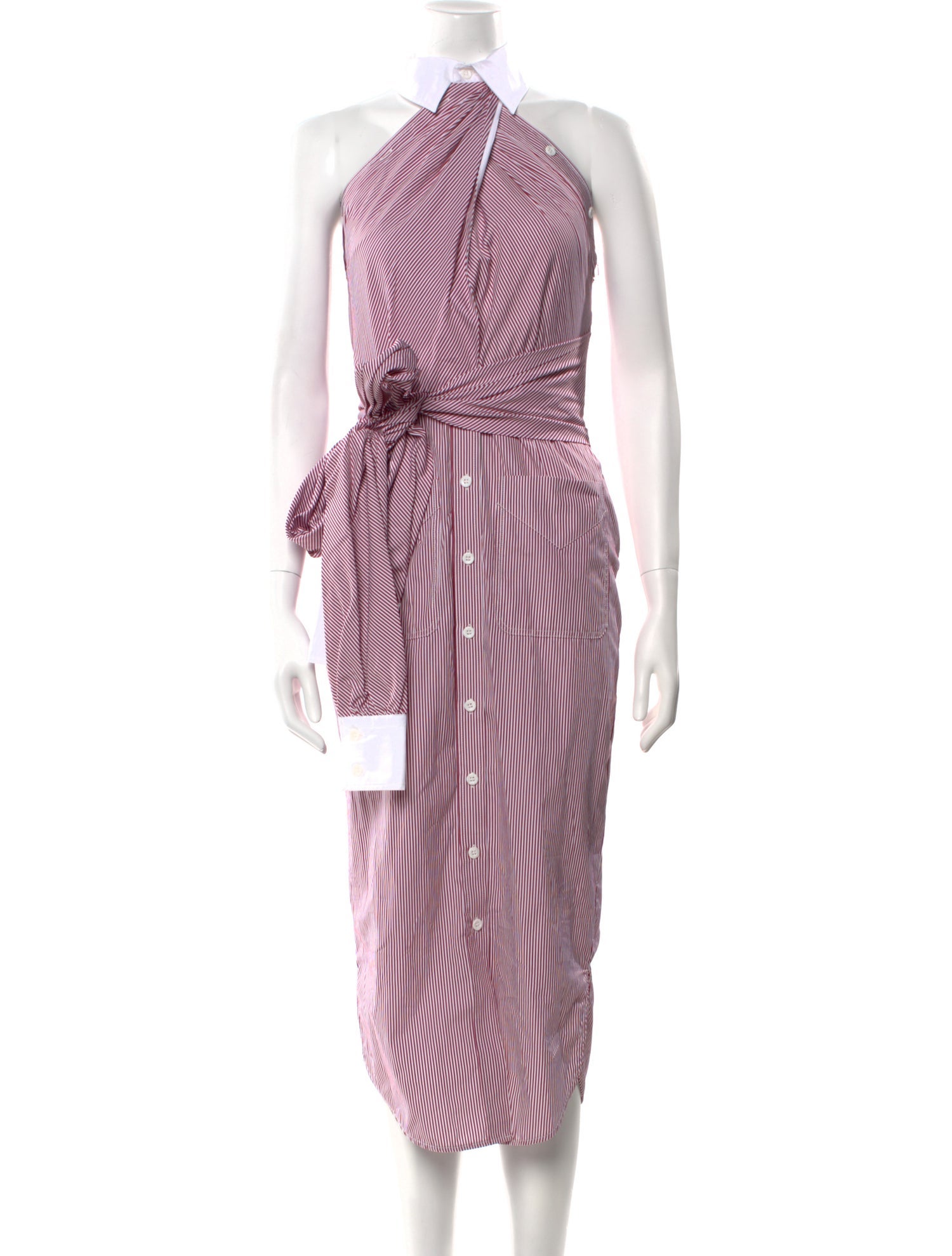 Moschino Couture Striped Long Dress