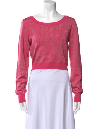 Moschino Couture Virgin Wool Scoop Neck Sweater w/ Tags